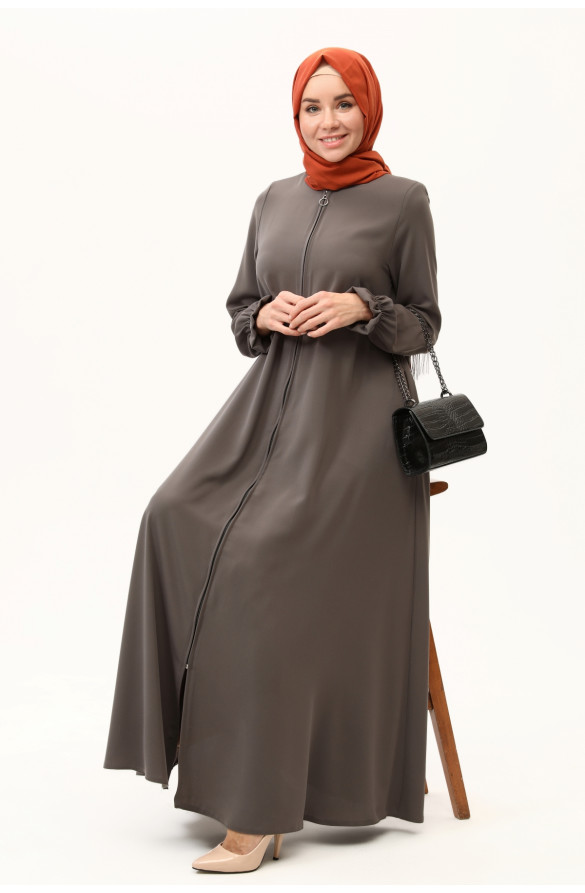 MEVLÂNA MODEL YAZLIK KADIN FERACE - VİZON