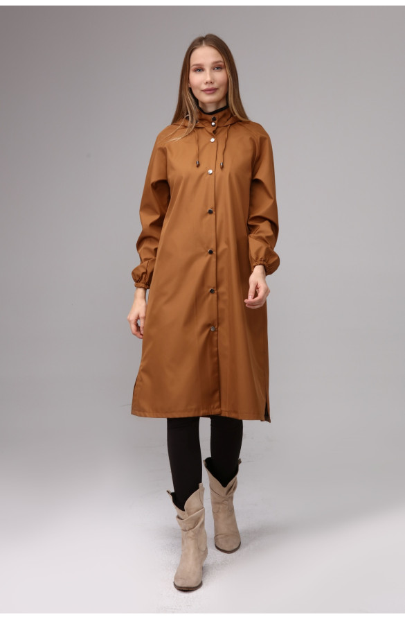 Kadın Spor Kapüşonlu Trençkot - TABA